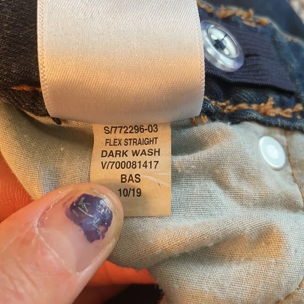 Old Navy kids slim dark denim jeans
